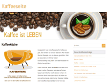 Tablet Screenshot of kaffeeseite.com